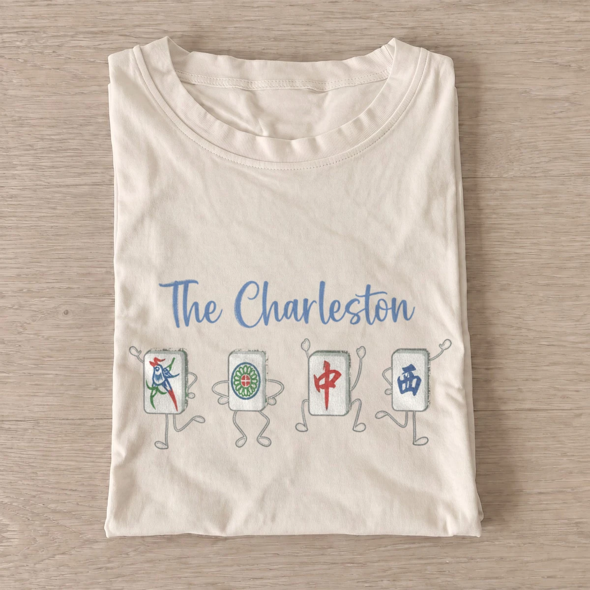 The charleston mahjong t shirt sand20mahjong charleston.webp