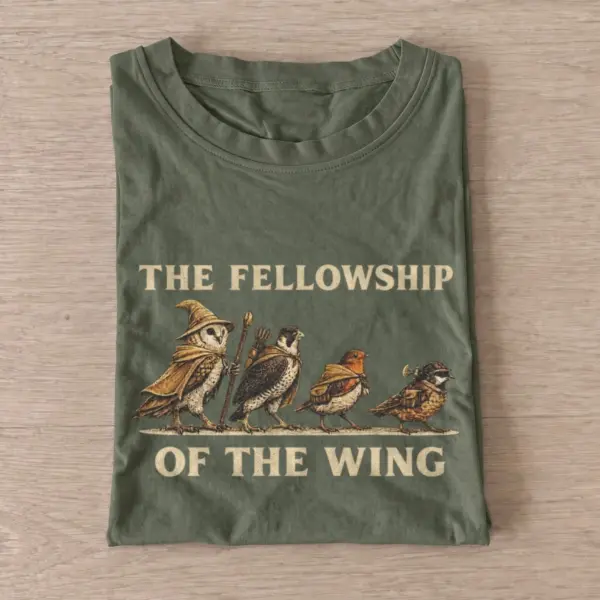 The fellowship of the wing fantasy bird t shirt olive20fantasy bird fellowship.webp