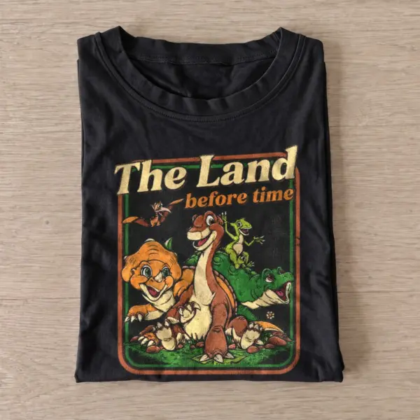 The land before time prehistoric friendship t shirt black20prehistoric friendship.webp