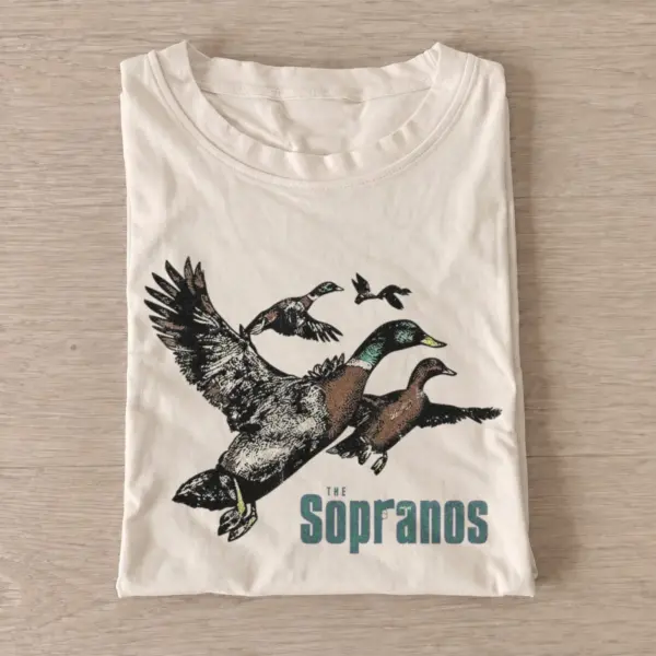 The sopranos mobster ducks graphic t shirt sand20mobster ducks.webp