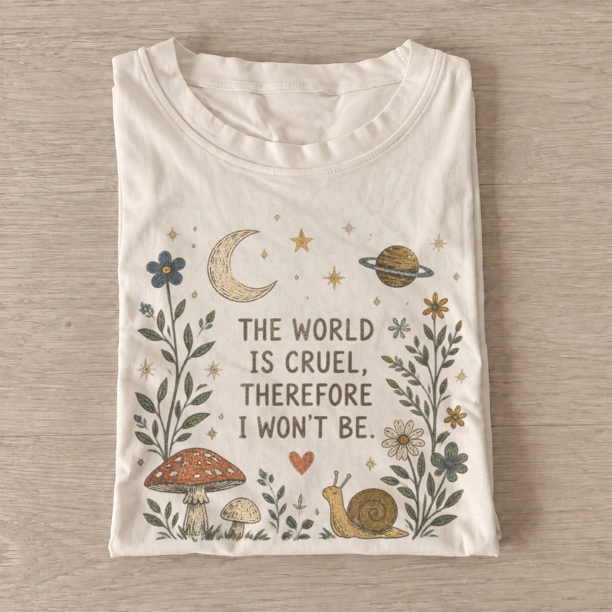 The world is cruel therefore i wont be t shirt sand20choose kindness.webp