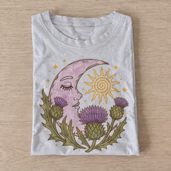 Thistle moon and sun t shirt gray20thistle moon sun.webp
