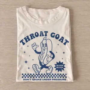 Throat goat hotdog graphic t shirt sand20throat goat hotdog.webp