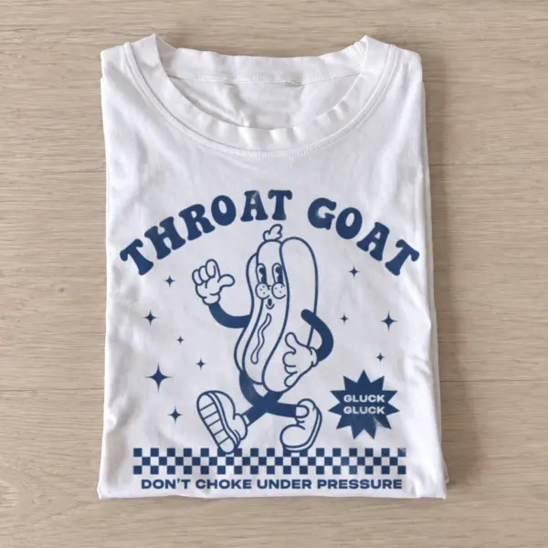Throat goat hotdog graphic t shirt white20throat goat hotdog.webp