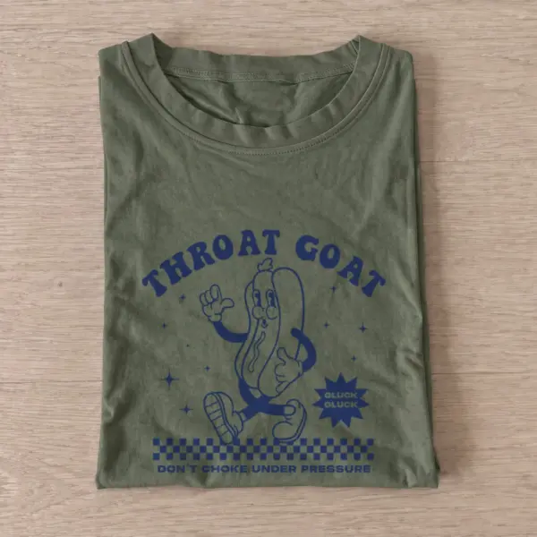 Throat goat hotdog t shirt olive20throat goat hotdog.webp