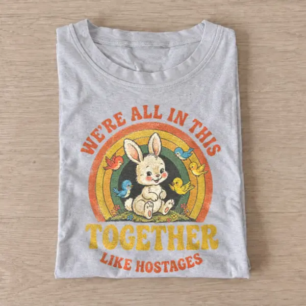 Together like hostages bunny t shirt gray20hostage bunny.webp