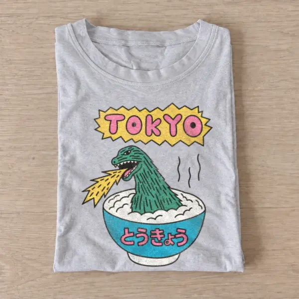 Tokyo ramen city monster t shirt gray20ramen city monster.webp