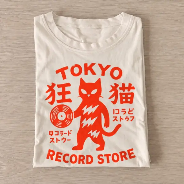 Tokyo record cat t shirt sand20tokyo record cat.webp