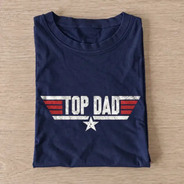 Top dad wing graphic t shirt navy20ace dad.webp