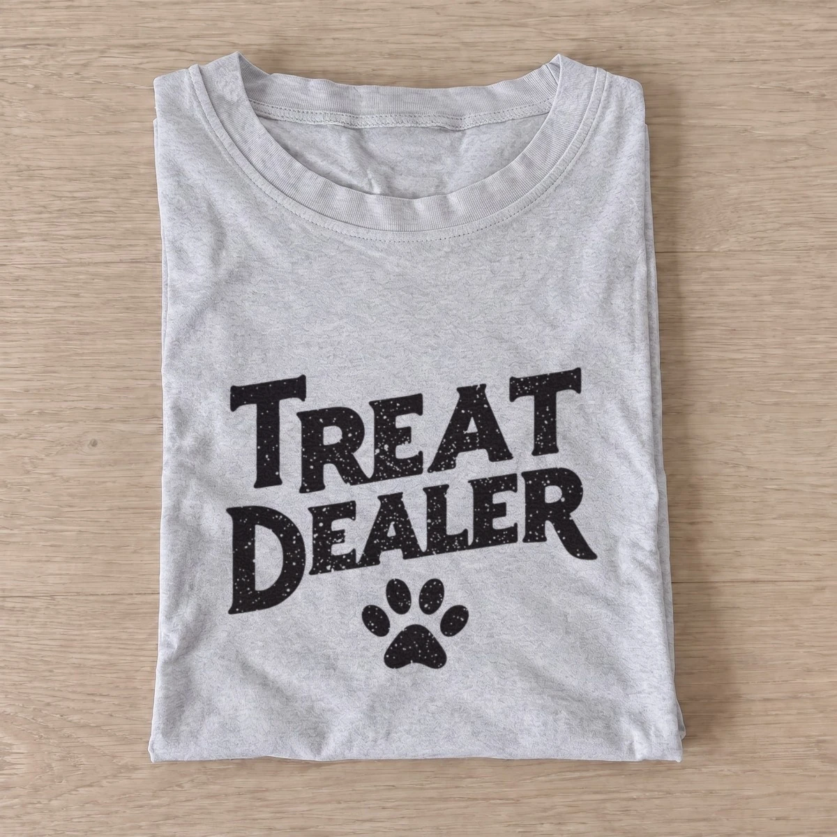 Treat dealer paw t shirt gray20treat dealer paw.webp