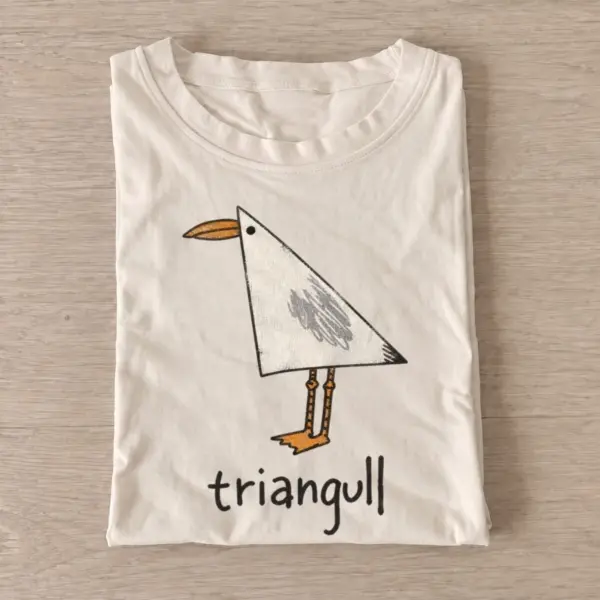 Triangull geometric seagull t shirt sand20triangull.webp