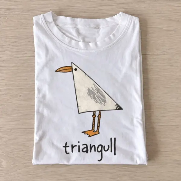 Triangull geometric seagull t shirt white20triangull.webp