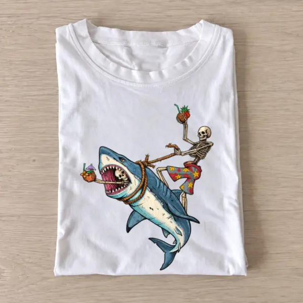 Tropical shark ride t shirt white20tropical shark ride.webp