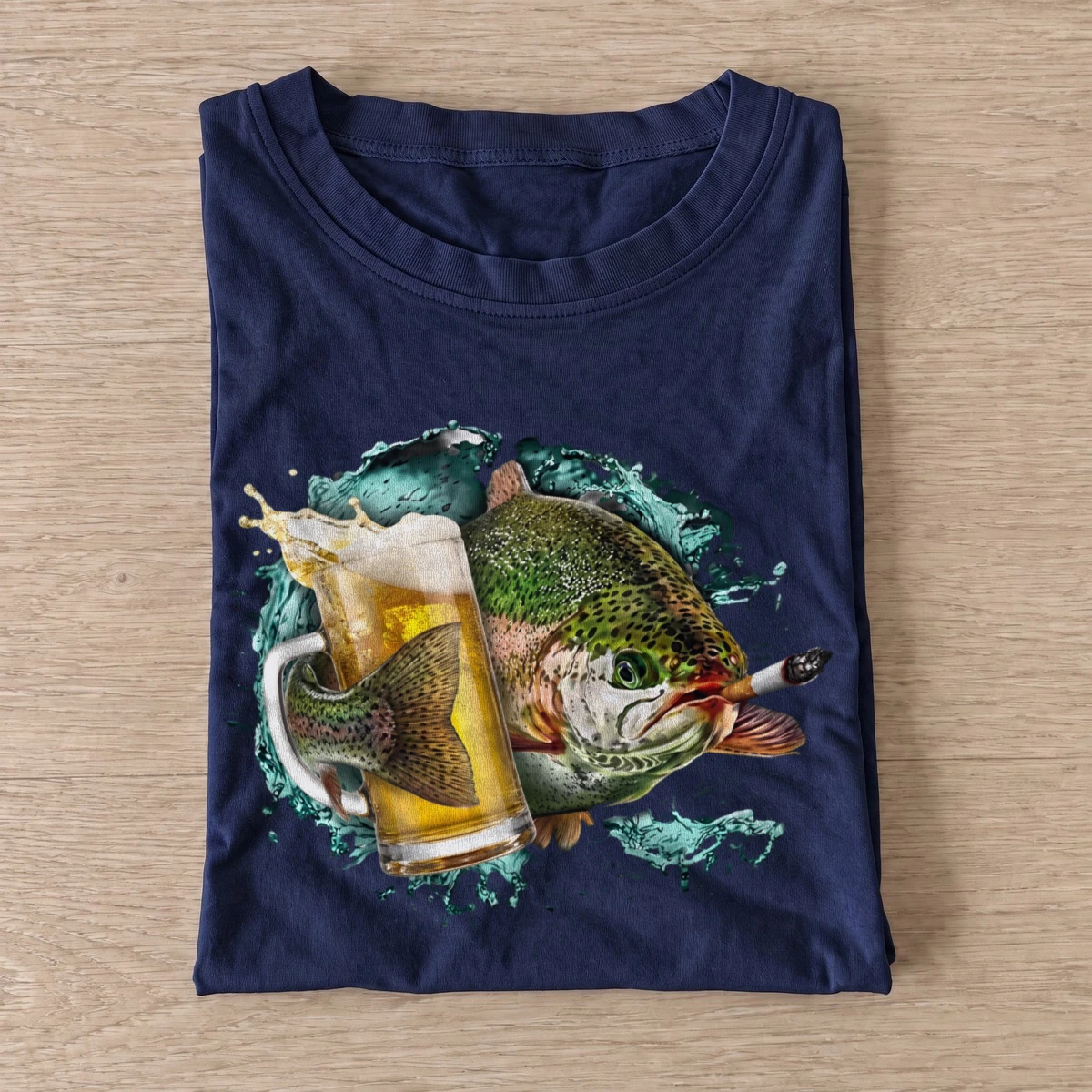 Trout Cold Catch Fishing T-Shirt — graphic design