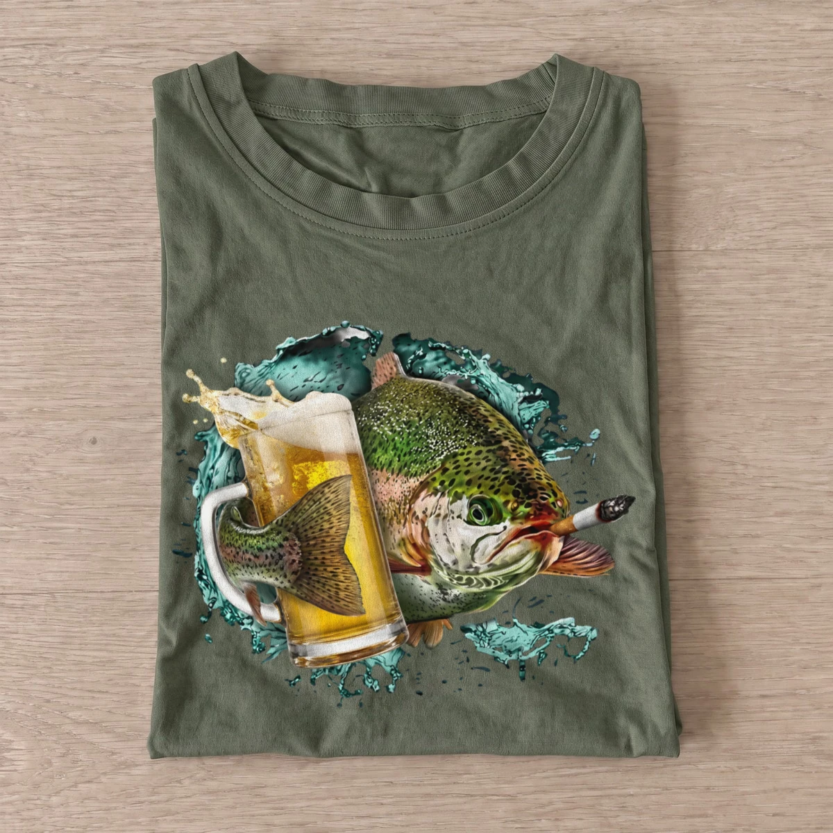 Trout cold catch t shirt olive20trout20cold20catch.webp