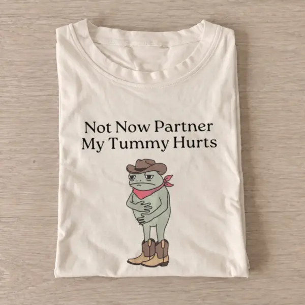 Tummy hurts frog t shirt sand20tummy hurts frog.webp