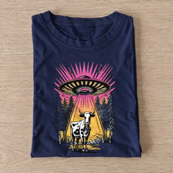 Ufo cow abduction t shirt navy20ufo cow abduction.webp