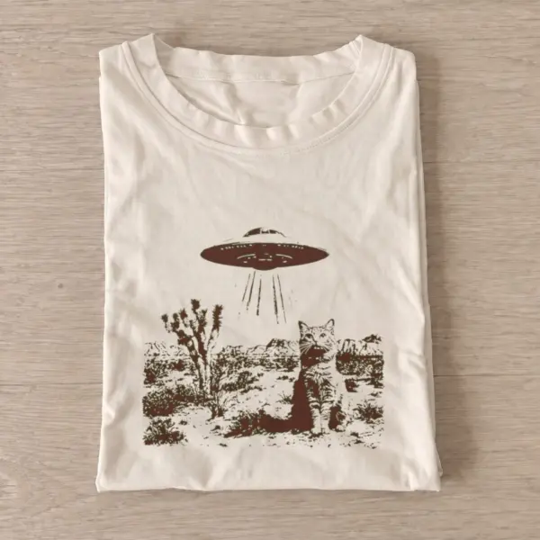 Ufo desert cat t shirt sand20ufo desert cat.webp