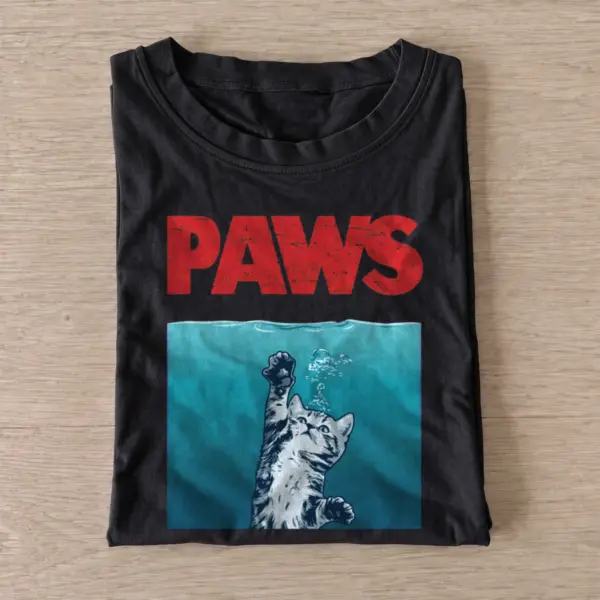 Underwater cat paws t shirt black20underwater cat paws.webp