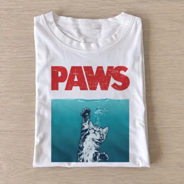 Underwater cat paws t shirt white20underwater cat paws.webp