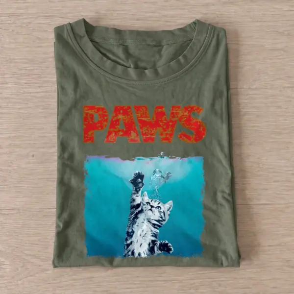 Underwater paws t shirt olive20underwater paws.webp