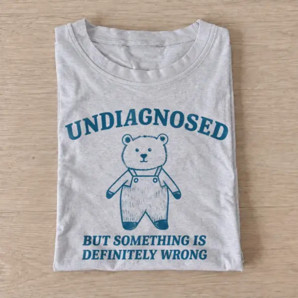 Undiagnosed bear graphic t shirt gray20undiagnosed bear.webp