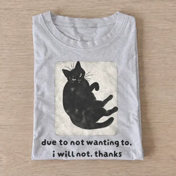 Unwilling black cat due to not wanting to t shirt gray20unwilling black cat.webp