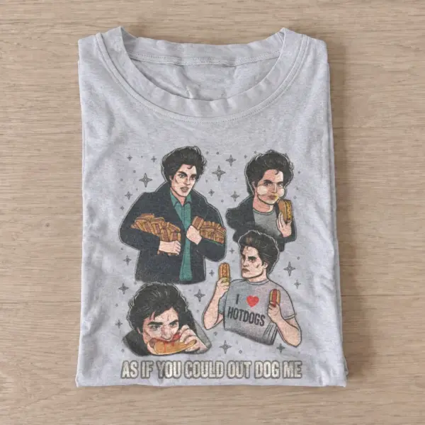 Vampire hotdog club as if you could out dog me t shirt gray20vampire hotdog club.webp