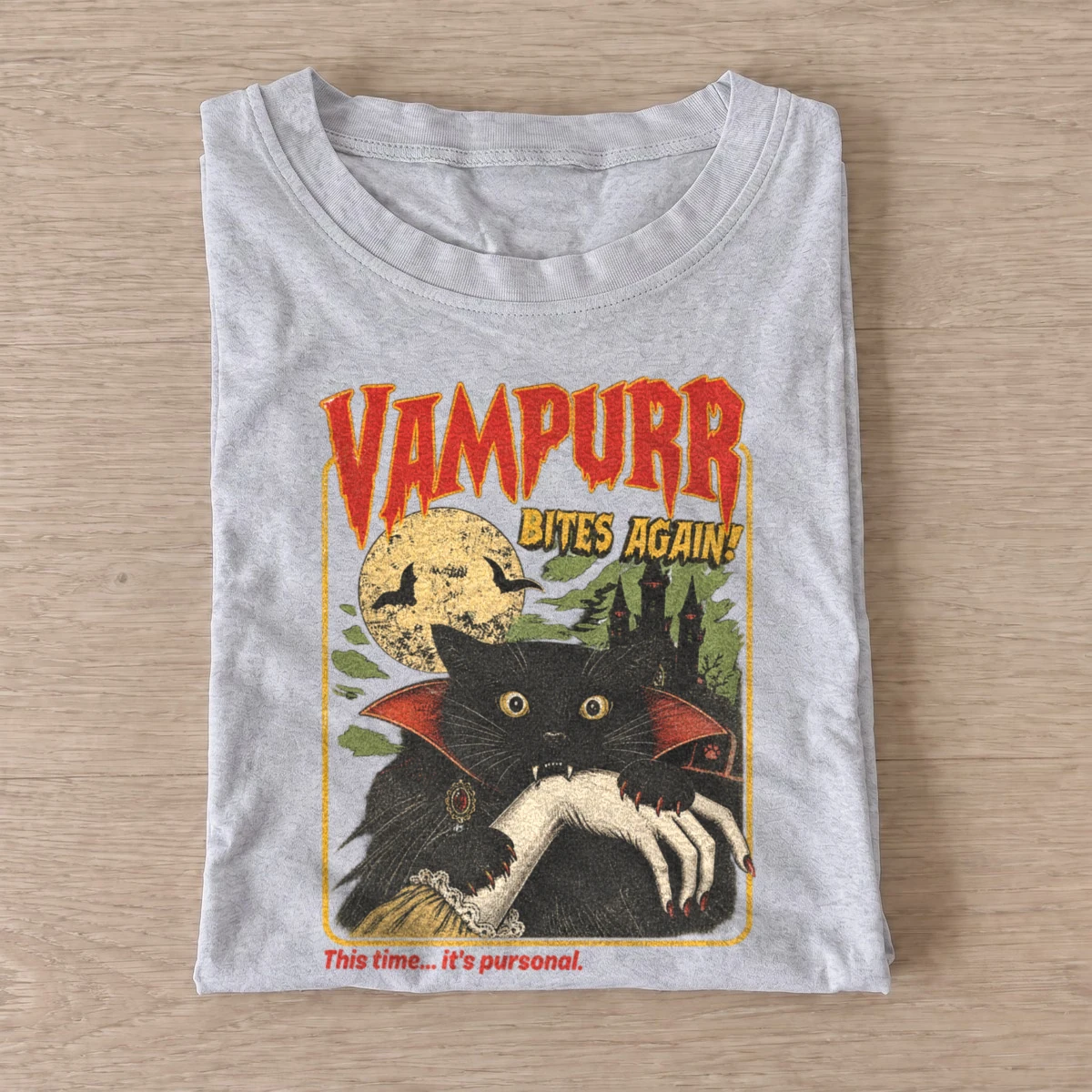 Vampurr bites again vampire cat t shirt gray20vampire cat bites.webp