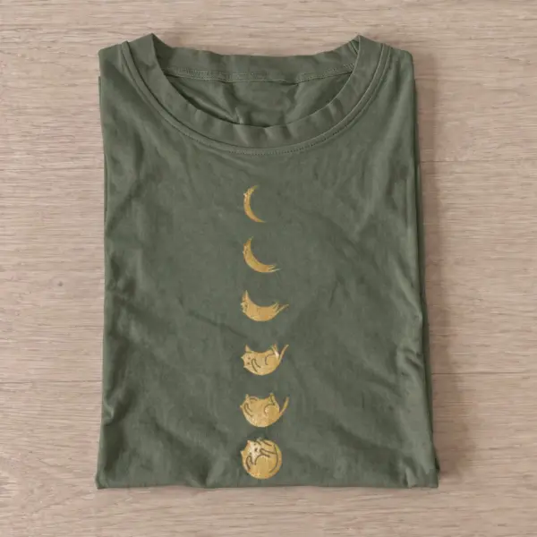 Vertical cat moon phases t shirt olive20vertical moon phases.webp