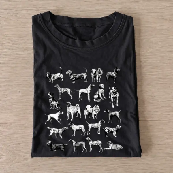Vintage dog breeds t shirt black20vintage dog breeds.webp