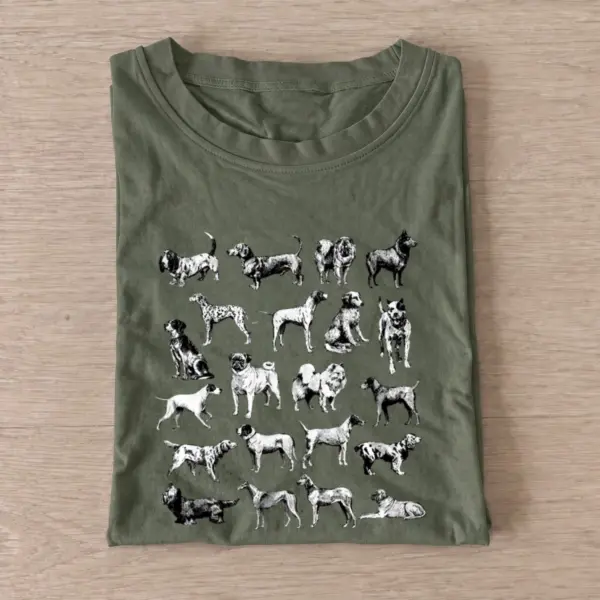 Vintage dog breeds t shirt olive20vintage dog breeds.webp