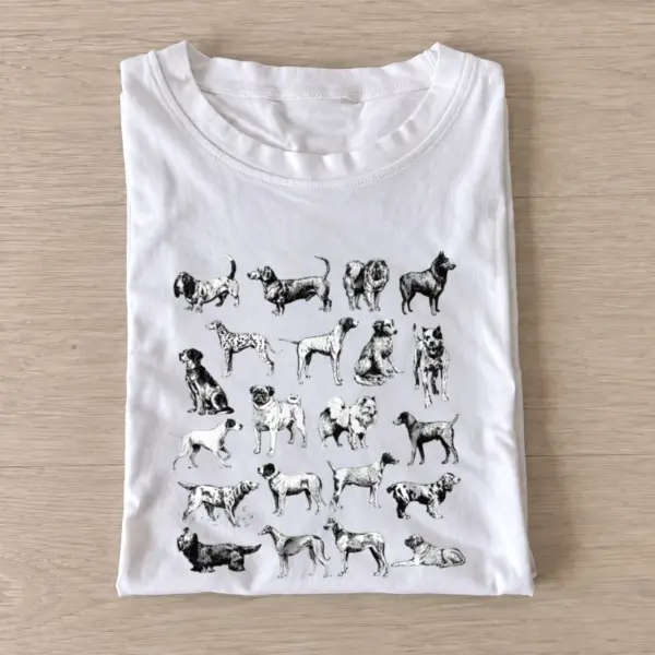 Vintage dog breeds t shirt white20vintage dog breeds.webp