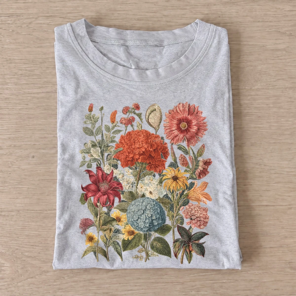 Vintage floral bouquet t shirt gray20vintage floral bouquet.webp
