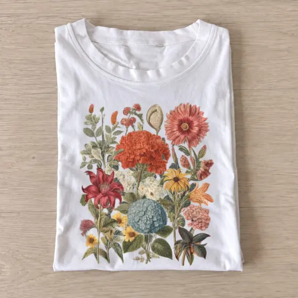 Vintage floral bouquet t shirt white20vintage floral bouquet.webp