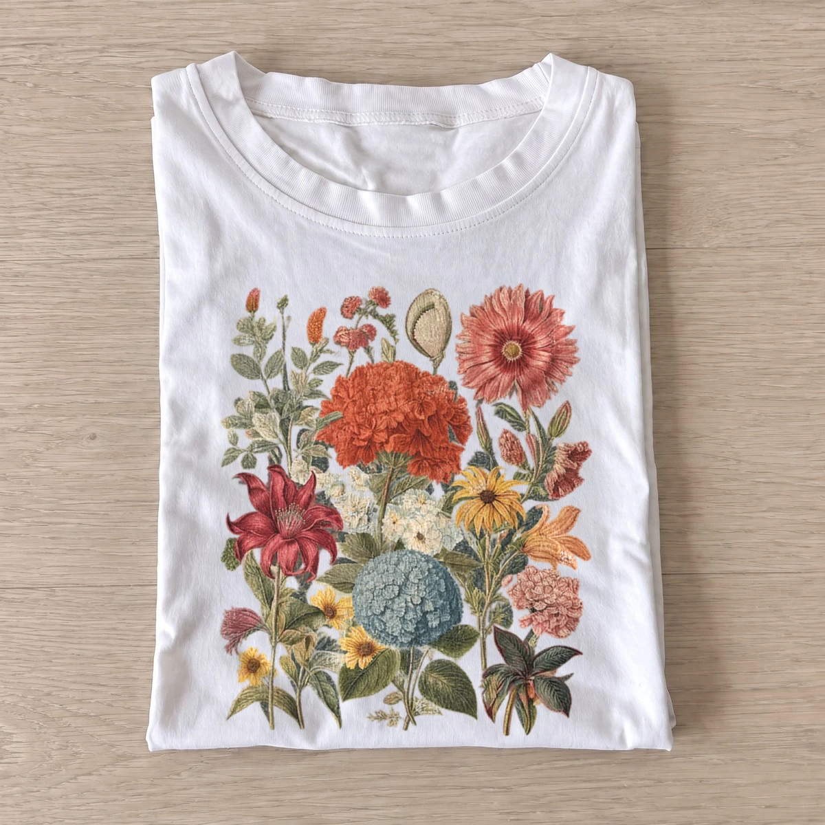 Vintage floral bouquet t shirt white20vintage floral bouquet.webp