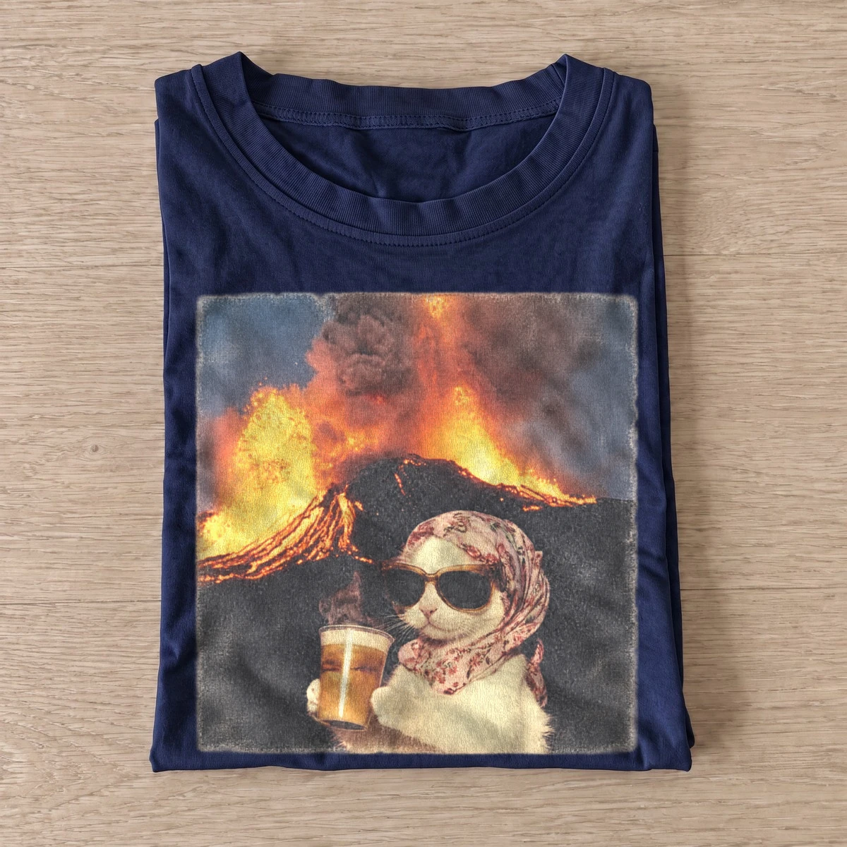Volcano capybara t shirt navy20volcano capybara.webp