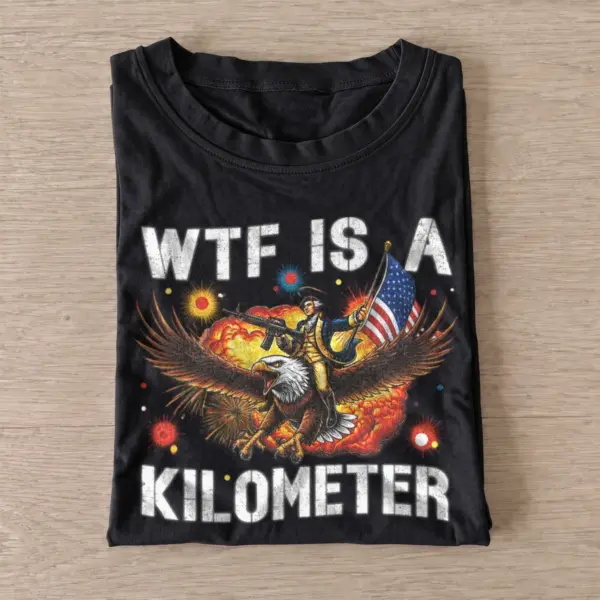 Wtf is a kilometer eagle rider t shirt black20kilometer eagle rider.webp