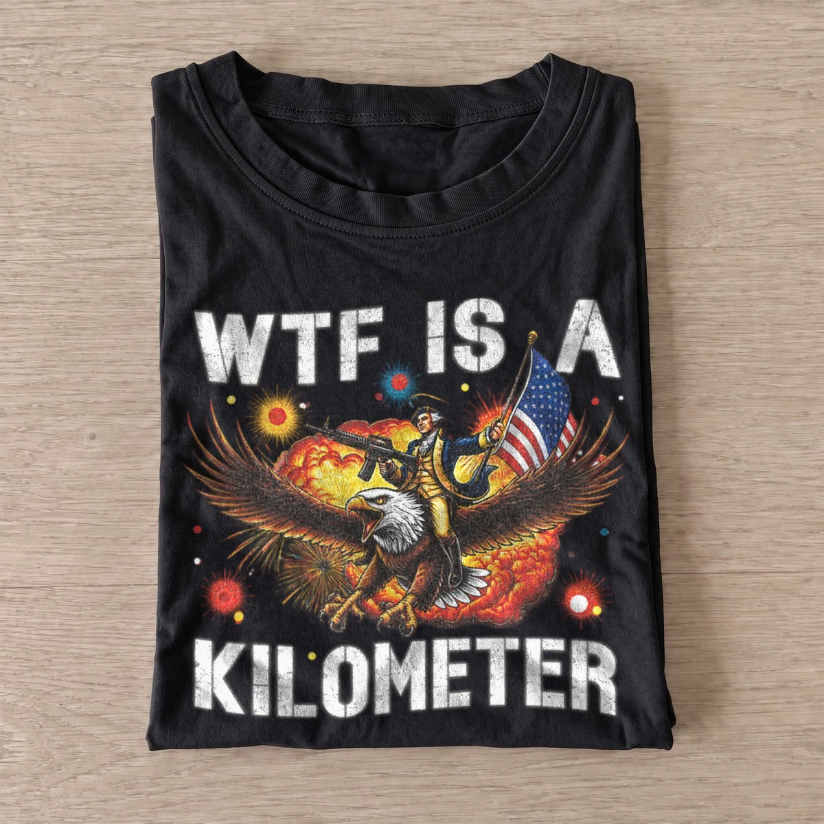 Wtf is a kilometer eagle rider t shirt black20kilometer eagle rider.webp
