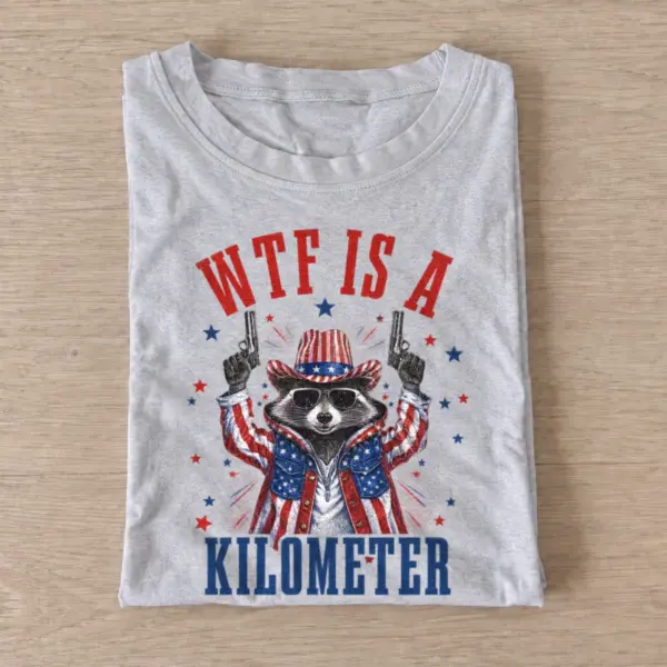 Wtf is a kilometer patriotic raccoon t shirt gray20kilometer patriot raccoon.webp