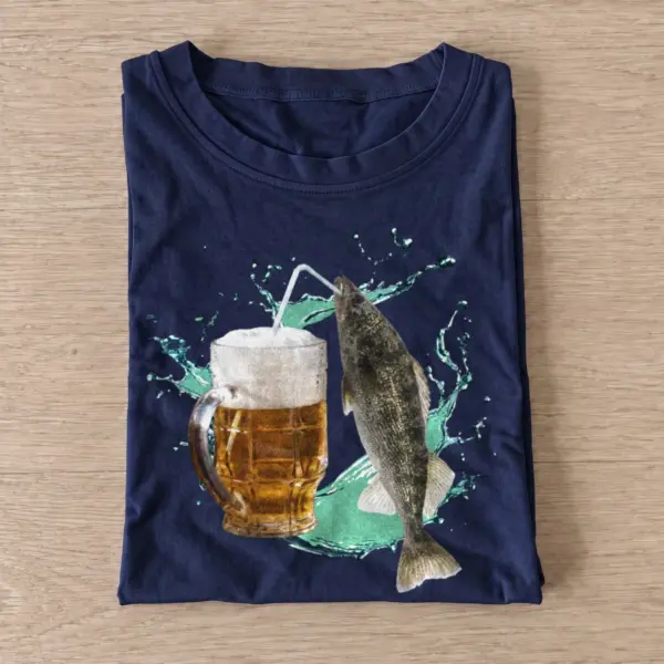Walleye beer t shirt navy20walleye20beer.webp