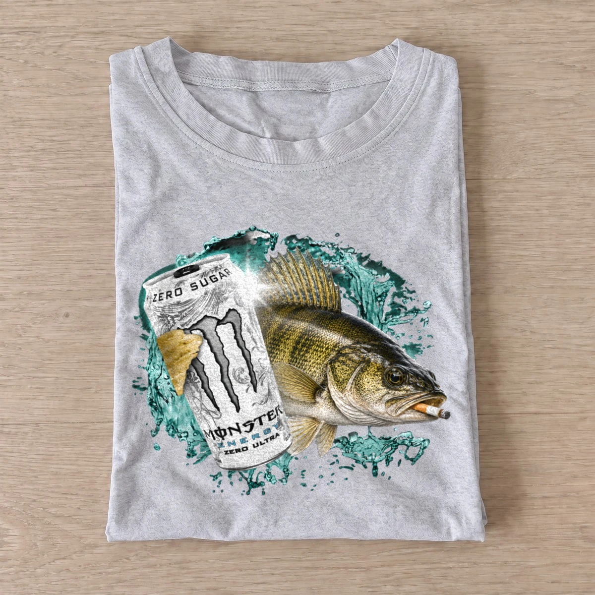 Walleye energy t shirt gray20walleye energy.webp