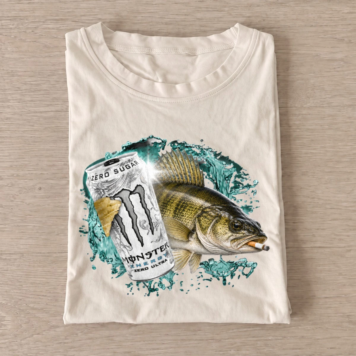 Walleye Energy Fishing T-Shirt — graphic design