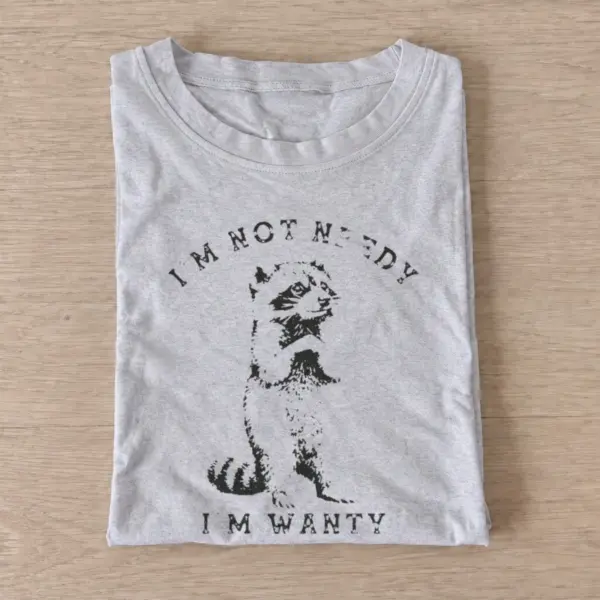 Wanty raccoon t shirt gray20wanty raccoon.webp