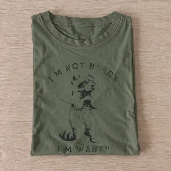Wanty raccoon t shirt olive20wanty raccoon.webp