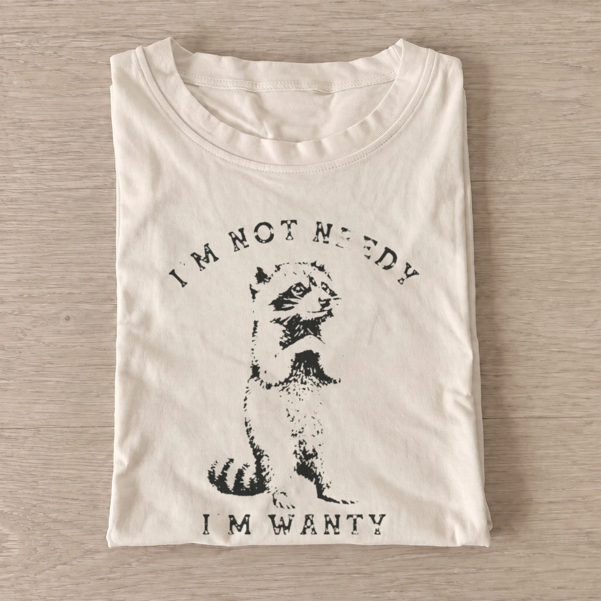 Wanty raccoon t shirt sand20wanty raccoon.webp
