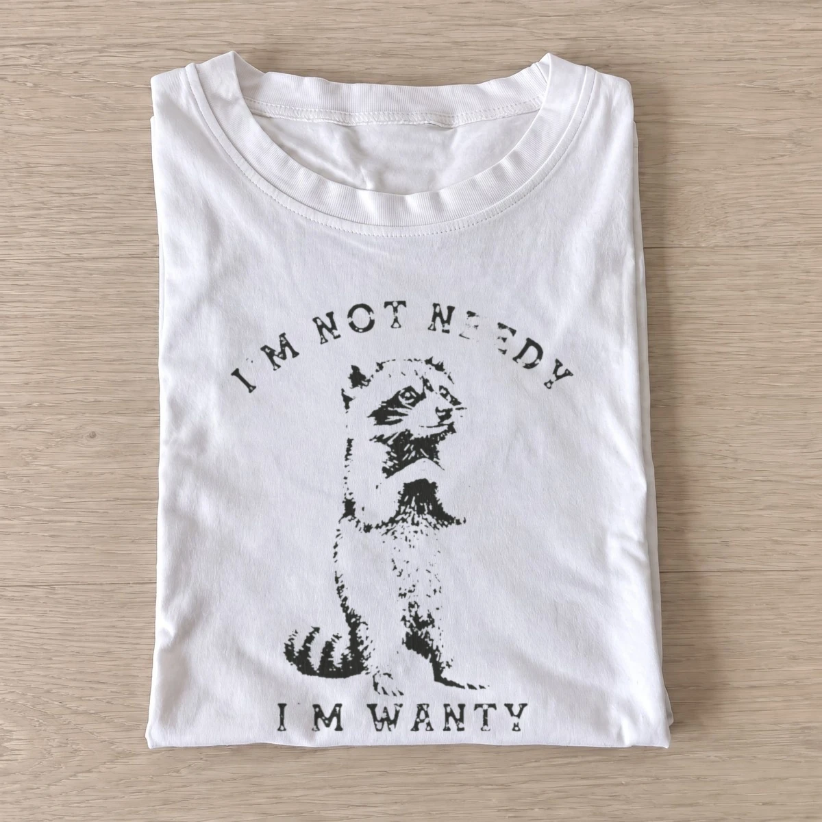 Wanty raccoon t shirt white20wanty raccoon.webp