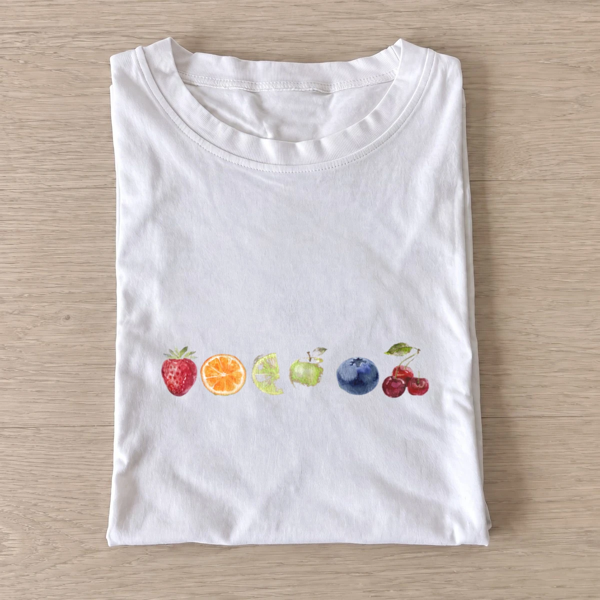 Watercolor fruit row t shirt white20watercolor fruit row.webp