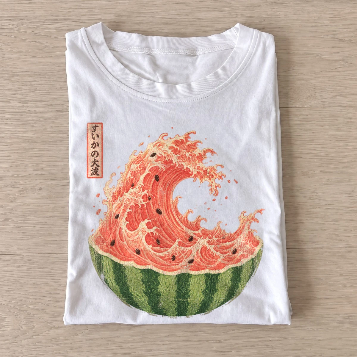Watermelon wave japanese graphic t shirt white20watermelon wave.webp