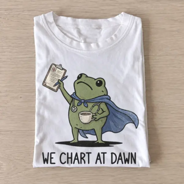 We chart at dawn frog t shirt white20chart at dawn.webp